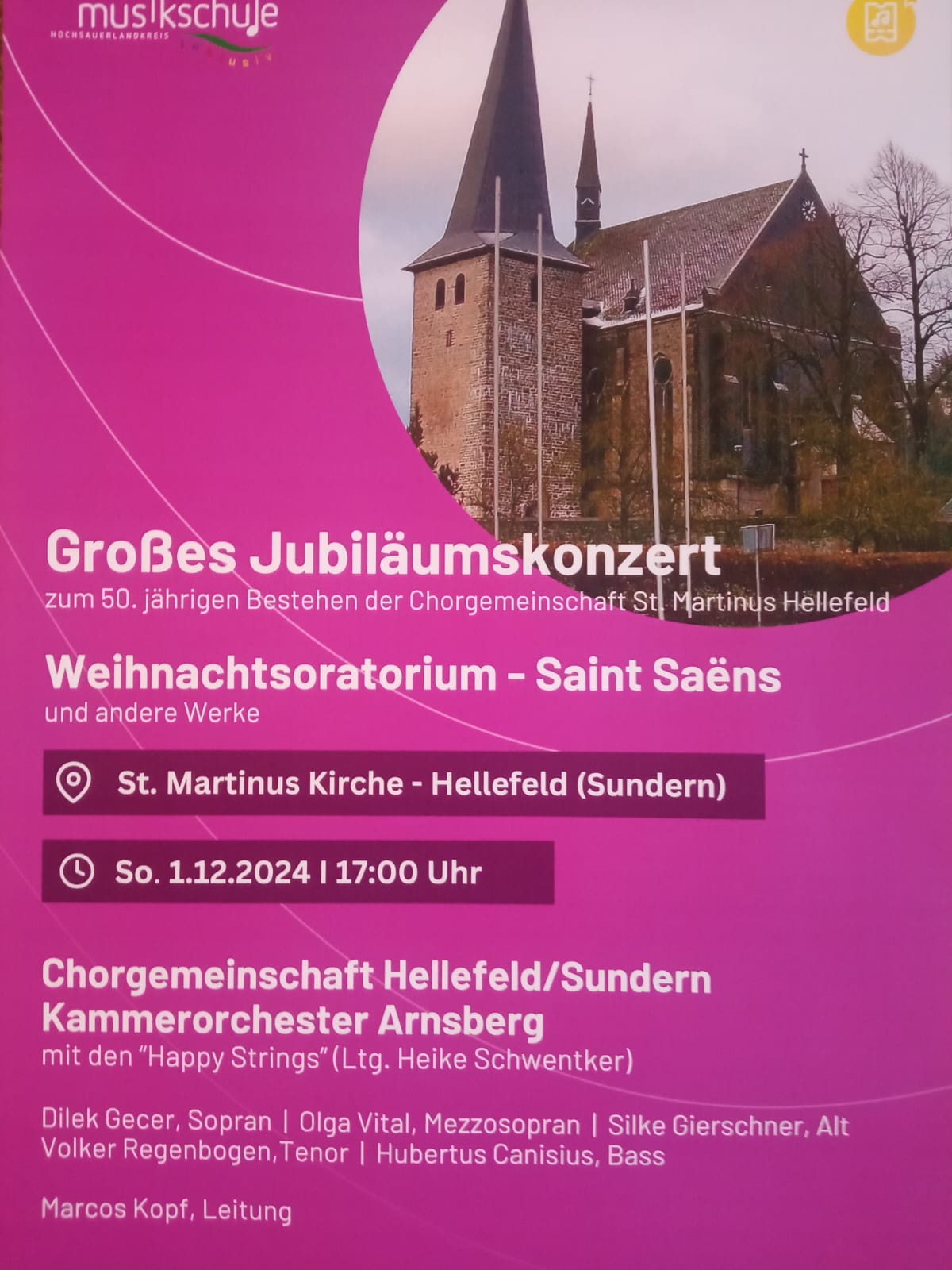 20241201 Plakat Weihnachtsoratorium